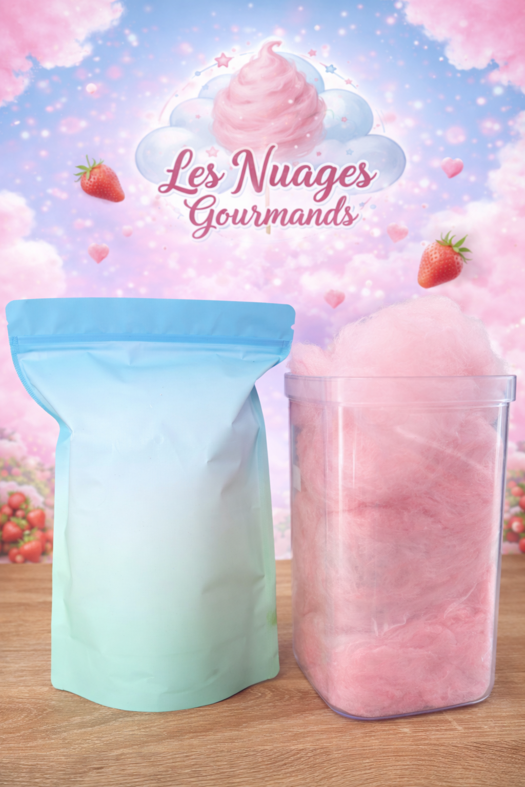 nuage gourmand xxl de fraise