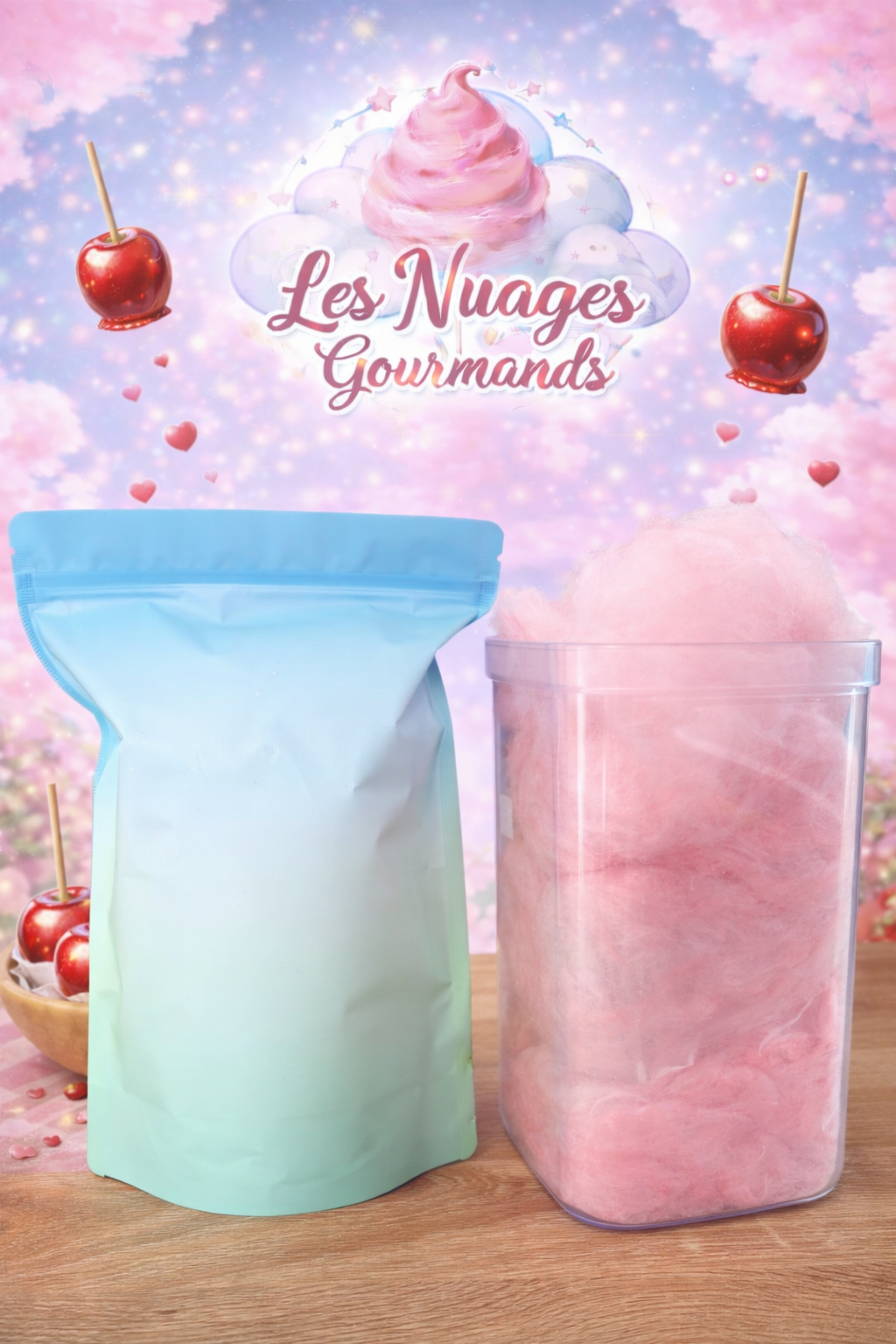 nuage gourmand xxl  de pomme d'amour
