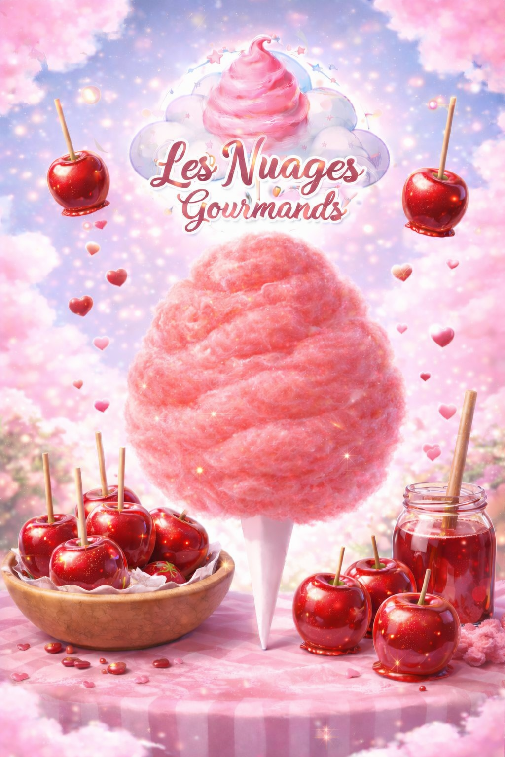 nuage gourmand xxl  de pomme d'amour